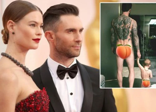 Vợ Adam Levine khiến fan thích thú khi khoe ảnh khỏa thân siêu đáng yêu của chồng