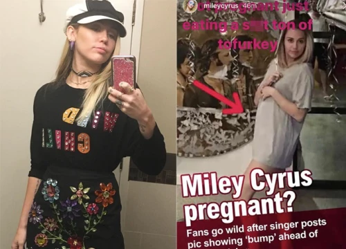 Miley Cyrus lên tiếng trước tin đồn mang bầu