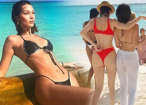 Bella Hadid và Kendall Jenner khiến fan xuýt xoa với 3 vòng nóng bỏng, eo thon hông nở siêu hút mắt