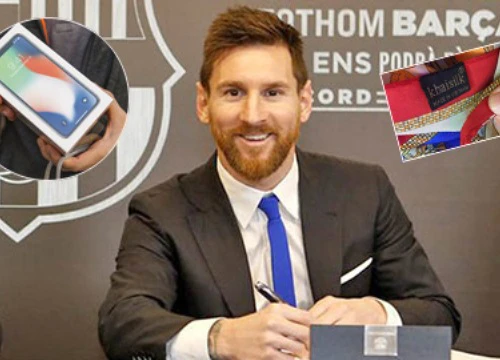 Lương tuần Messi mua được bao nhiêu iPhone X, khăn lụa Khaisilk?