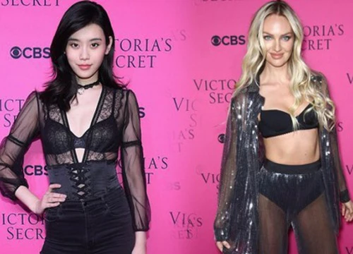 "Siêu mẫu vồ ếch" Ming Xi diện đồ gợi cảm đọ sắc cùng dàn thiên thần Victoria's Secret trên thảm hồng