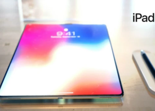 Lộ ảnh iPad X mang âm hưởng iPhone X quá đẹp