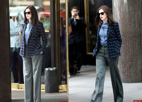 Mix blazer linh hoạt như Anne Hathaway