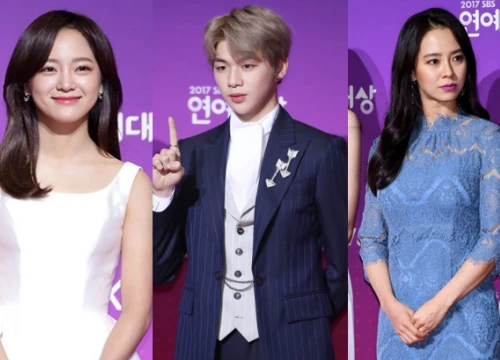 Thảm đỏ SBS Entertainment Awards: Bộ đôi mỹ nam OngNiel điển trai như hoàng tử, "tiểu Taeyeon" đọ sắc bên Song Ji Hyo