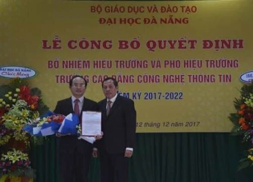 Bổ nhiệm Hiệu trưởng trường Cao đẳng CNTT Đà Nẵng