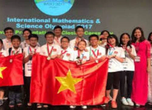 6 học sinh Việt Nam giành Huy chương kỳ thi Olympic các môn Khoa học trẻ quốc tế 2017