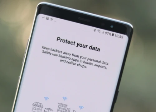 Galaxy Note8 được bảo vệ trước mạng Wi-Fi công cộng