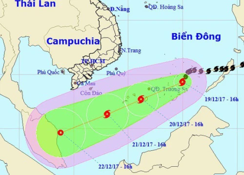 Bão số 15 có ảnh hưởng trực tiếp đến đất liền Việt Nam?