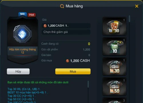 Gói Kim Cương tháng 12 của FIFA Online 3 Việt Nam: Lời hay lỗ?