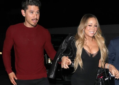 Mariah Carey mặc hở bạo đi chơi đêm với bồ trẻ