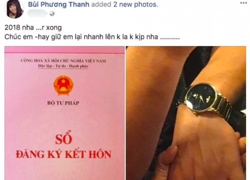 HOT: Phương Thanh thông báo kết hôn vào năm 2018?