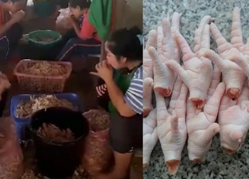 Sốc: Dùng miệng người làm "máy" rút xương chân gà ở Thái Lan