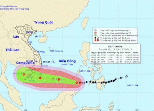 TP.HCM: Cấm tàu thuyền ra khơi từ 16h ngày 23.12 để tránh bão