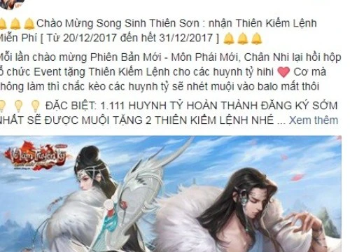 VLTK Mobile: Hàng ngàn Thiên Kiếm Lệnh miễn phí được gửi tới người chơi