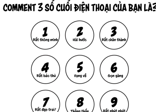 Phát sốt với trào lưu số điện thoại nói lên tính cách