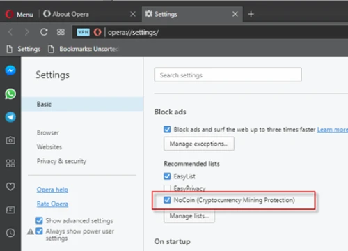 Trình duyệt Opera mới giúp chống mã độc đào tiền ảo