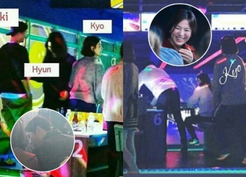 Vợ chồng son Song Joong Ki và Song Hye Kyo cùng bạn bè đi chơi bowling đêm Giáng Sinh