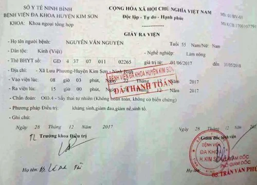 'Cụ' ông 55 tuổi ra viện với chẩn đoán 'sảy thai tự nhiên' gây sốt