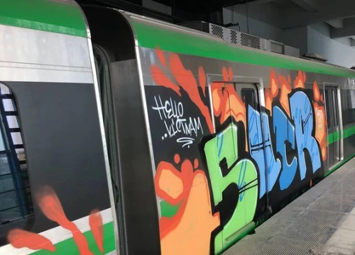 Người vẽ graffiti lên tàu đường sắt trên cao có thể bị ngồi tù