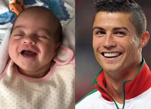 Fan đăng ảnh chứng minh con gái giống hệt C. Ronaldo