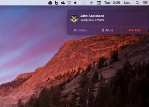 Gọi điện thoại trên iPhone bằng MacBook