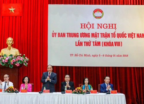 Thủ tướng: Mặt trận Tổ quốc cần tích cực tham gia kiểm soát quyền lực