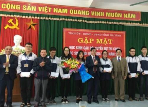 Hà Tĩnh 'vững chân' top 5 cả nước trong Kỳ thi HSG Quốc gia THPT