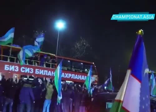 U23 Uzbekistan được đón chào ra sao khi trở về quê nhà?