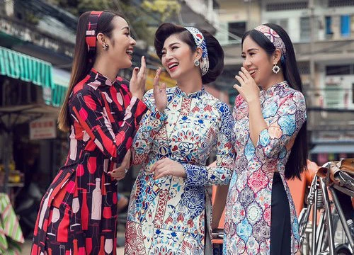 Áo dài 'Cô ba Sài Gòn' thành hot trend đón Tết Nguyên đán