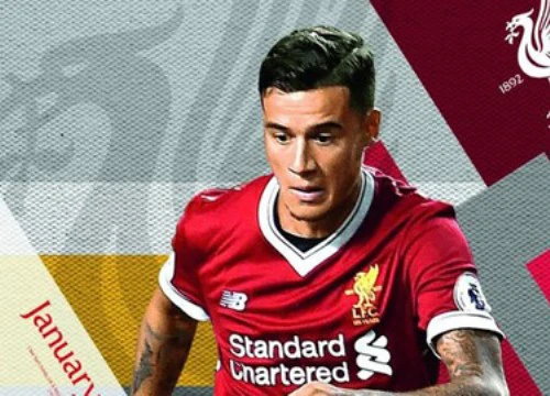 Liverpool tẽn tò vì lỡ in hình Coutinho lên lịch 2018