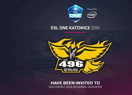 Next Gen AORUS và 496 Vikings của Việt Nam sẽ góp mặt tại vòng loại khu vực SEA giải đấu ESL One Katowice 2018