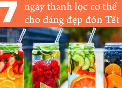 7 công thức nước uống thải độc giúp cơ thể nhẹ nhõm cả tuần