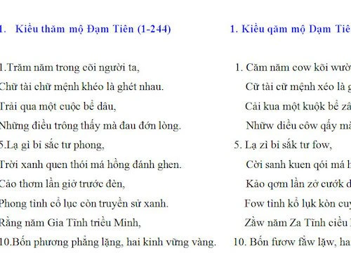 Nóng 24h qua: Chủ nhân cải tiến "Tiếw Việt" bất ngờ tung Truyện Kiều cải biên