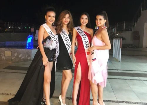 Tường Linh 'đọ sắc' một chín một mười bên dàn Hoa hậu nước bạn tại Miss Intercontinental 2017