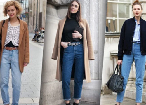 Bí quyết diện mom jeans hợp xu hướng