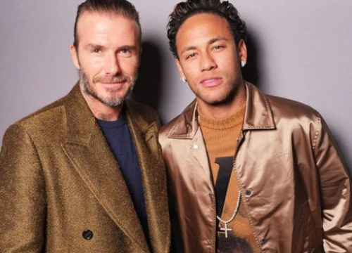 Becks và Neymar 'tay bắt mặt mừng' khi gặp nhau tại Paris