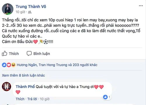 Á hậu Huyền My, Phương Thanh, MC Phan Anh chúc mừng đội U23 Việt Nam