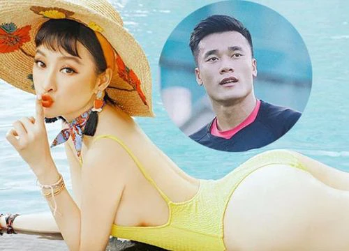 Angela Phương Trinh lại 'thả thính' thủ môn Tiến Dũng của U23 Việt Nam