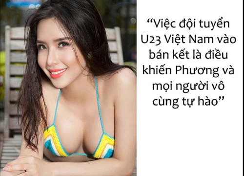 Dàn hoa, á hậu Việt tưng bừng chúc đội tuyển U23 Việt Nam chiến thắng!