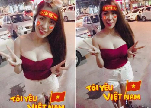 Mai Thỏ, Linh Miu nóng bỏng xuống phố ăn mừng U23 chiến thắng