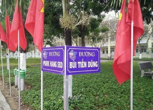 Trường học đặt tên "đường" mang tên thầy Park và tuyển U23 VN