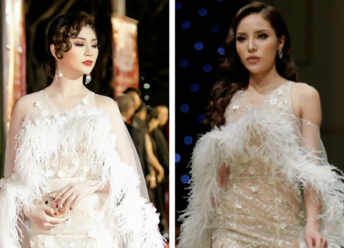 Thanh Trúc 'chơi lớn' mặc lại đầm mà Kỳ Duyên đã trình diễn trên sàn catwalk