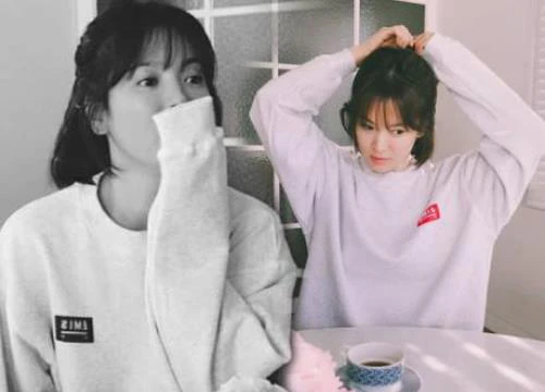 Vắng chồng, Song Hye Kyo ở nhà một mình đăng hình &quot;tự sướng&quot; gây sốt