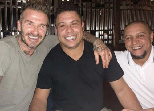 Becks hội ngộ Ro Béo và Roberto Carlos tại Anh