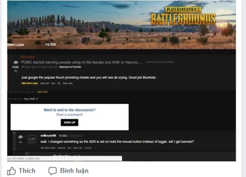 Giật mình khi tool macro bắn súng không giật trong PUBG được quảng cáo tràn lan trên cả Facebook