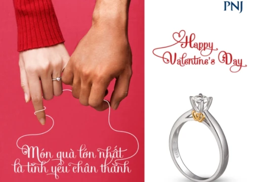 Trang sức kim cương tinh tế dành cho cặp đôi mùa Valentine