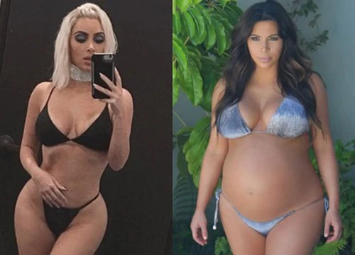 Chụp ảnh cực gợi cảm, Kim Kardashian khoe vòng eo chỉ còn 60 cm sau 2 lần mang thai