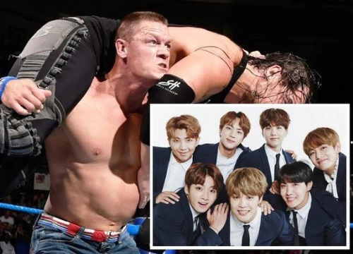 Đến siêu sao đô vật thế giới John Cena cũng "mê tít" BTS