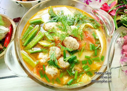 [Chế biến] &#8211; Canh riêu chả cá thác lác chua chua thanh mát dễ ăn