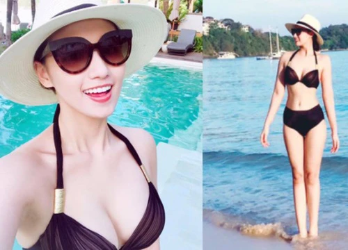 Loạt ảnh bikini nóng bỏng của Lã Thanh Huyền ngày đầu năm mới